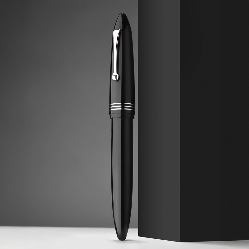 Leonardo Officina Italiana Leonardo Furore Penna Stilografica Notte di Furore & Rodio 14k