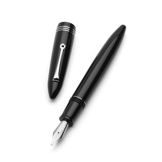 Leonardo Furore Penna Stilografica Notte di Furore & Rodio 14k