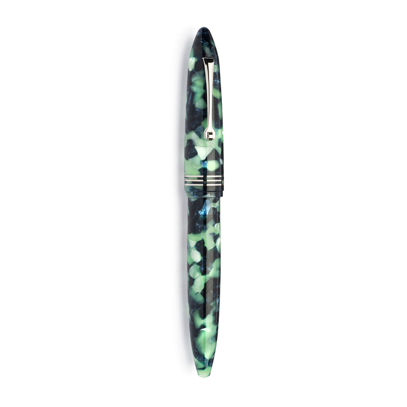 Leonardo Officina Italiana Leonardo Furore Fountain Pen Fiordo di Furore & Rhodium