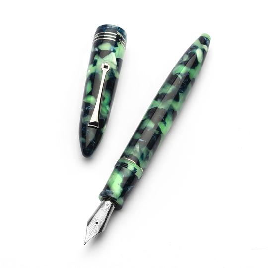 Leonardo Furore Penna Stilografica Fiordo di Furore & Rodio 14k