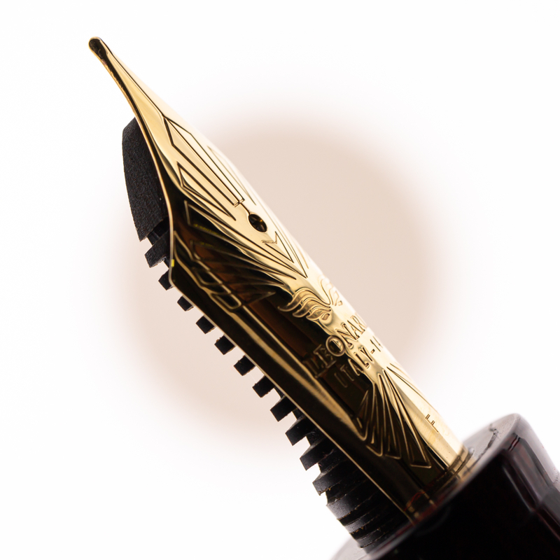 Leonardo Officina Italiana Leonardo Furore Penna Stilografica Lampone Selvatico & Oro 14k