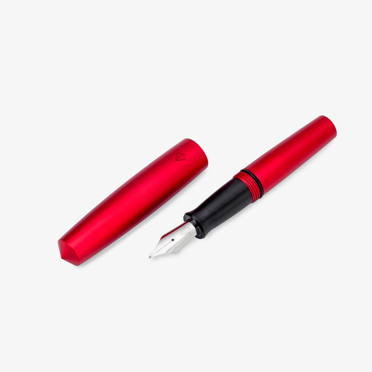 Gravitas Pocket Aluminium Fountain Pen Red