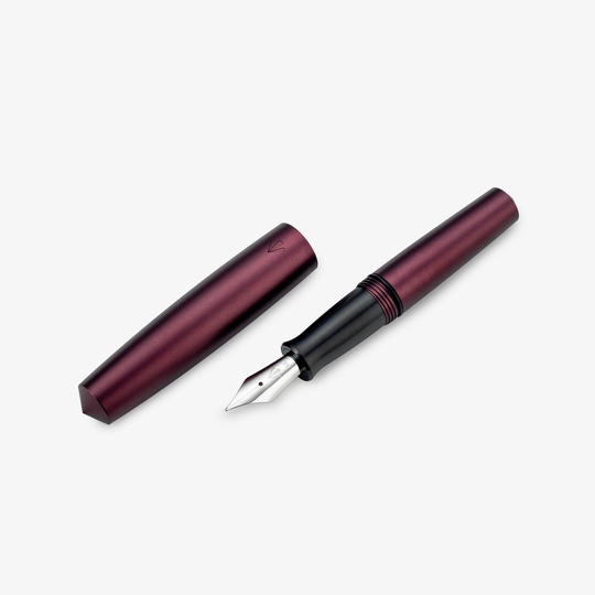 Gravitas Pocket Aluminium Fountain Pen Cherry Velvet