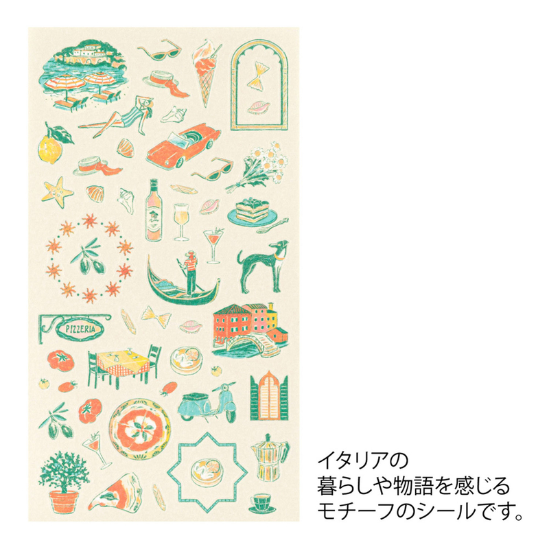 Midori Midori Stickers Italian Motifs