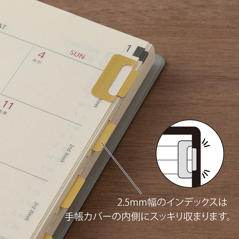 Midori Midori Chiratto Index Clip Brass