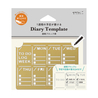 Midori Midori Diary Template Weekly Block