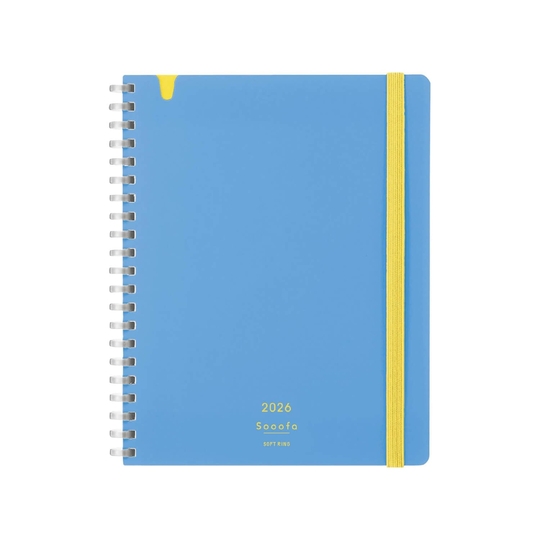 Kokuyo Sooofa Soft Ring 2026 Diary Light Blue