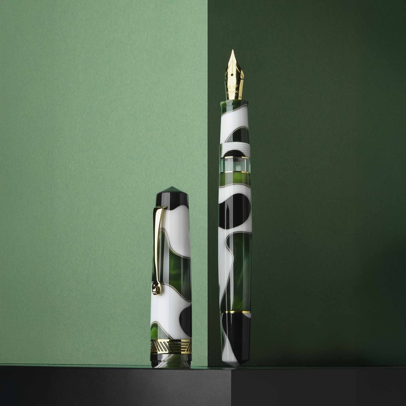 Leonardo Officina Italiana Leonardo Momento Magico Penna Stilografica Foglia & Oro 14k