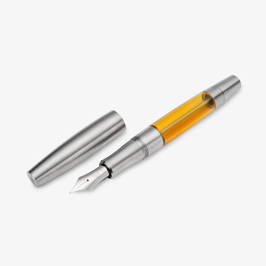 Gravitas Monster Penna Stilografica Grade 5 Titanium Machine Finish