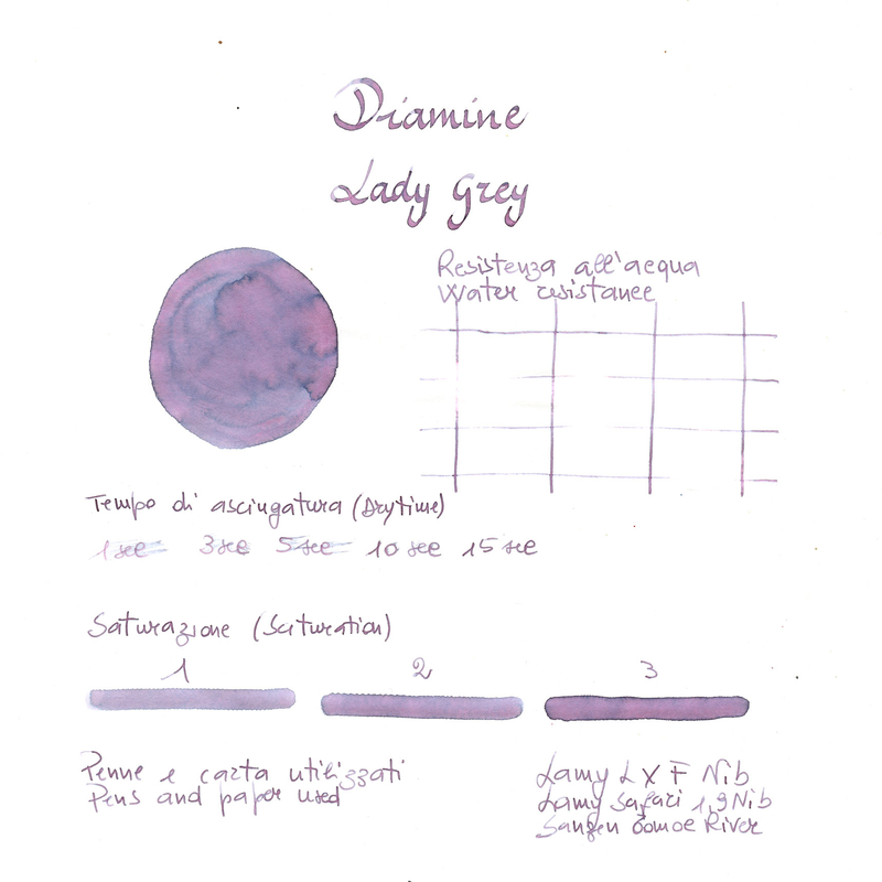 Diamine Diamine Lady Grey Inchiostro 30 ml