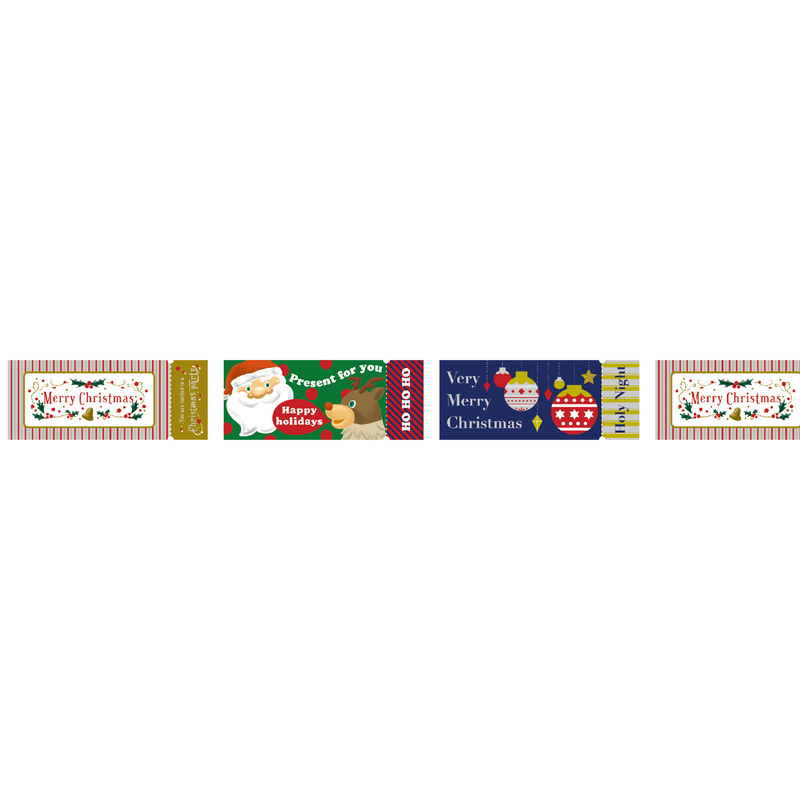 MT Masking Tape MT Natale 2025 Washi Tape Biglietti di Natale
