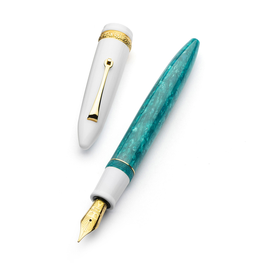 Leonardo x Dolcevita Furore Fountain Pen Smeralda & Gold