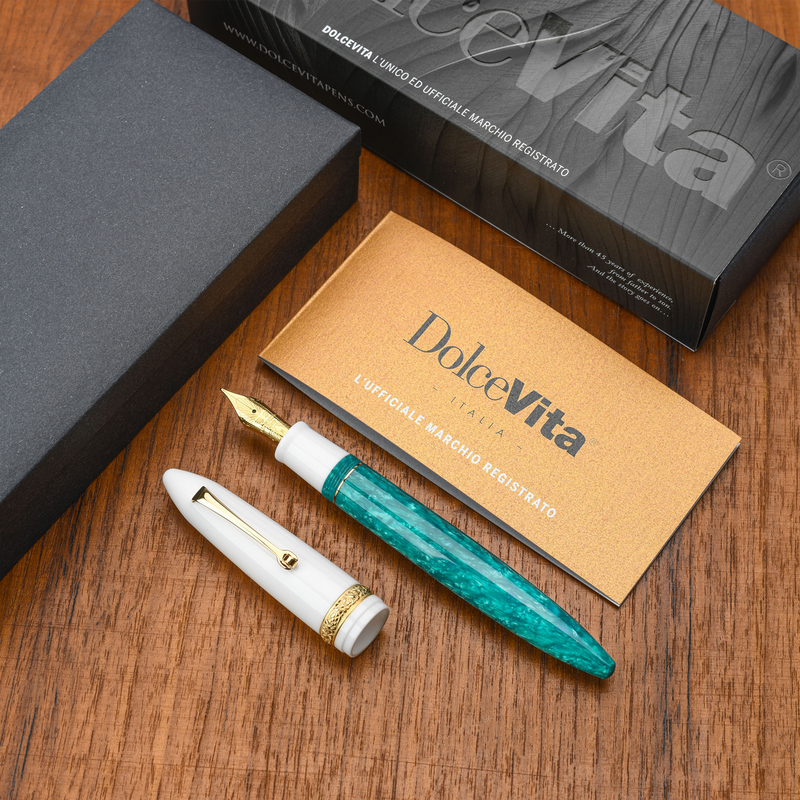 Dolcevita Leonardo x Dolcevita Furore Penna Stilografica Smeralda & Oro
