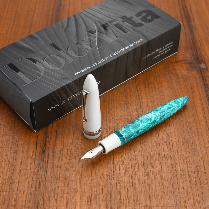 Dolcevita Leonardo x Dolcevita Furore Penna Stilografica Smeralda & Rodio