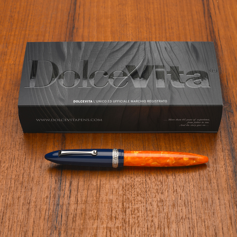Dolcevita Leonardo x Dolcevita Furore Fountain Pen Parthenope & Rhodium
