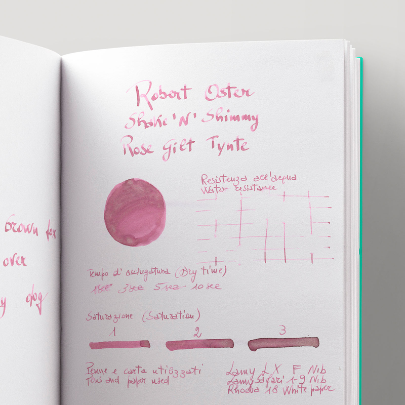 Robert Oster Shake 'N' Shimmy Rose Gilt Tynte Ink Bottle 50 ml