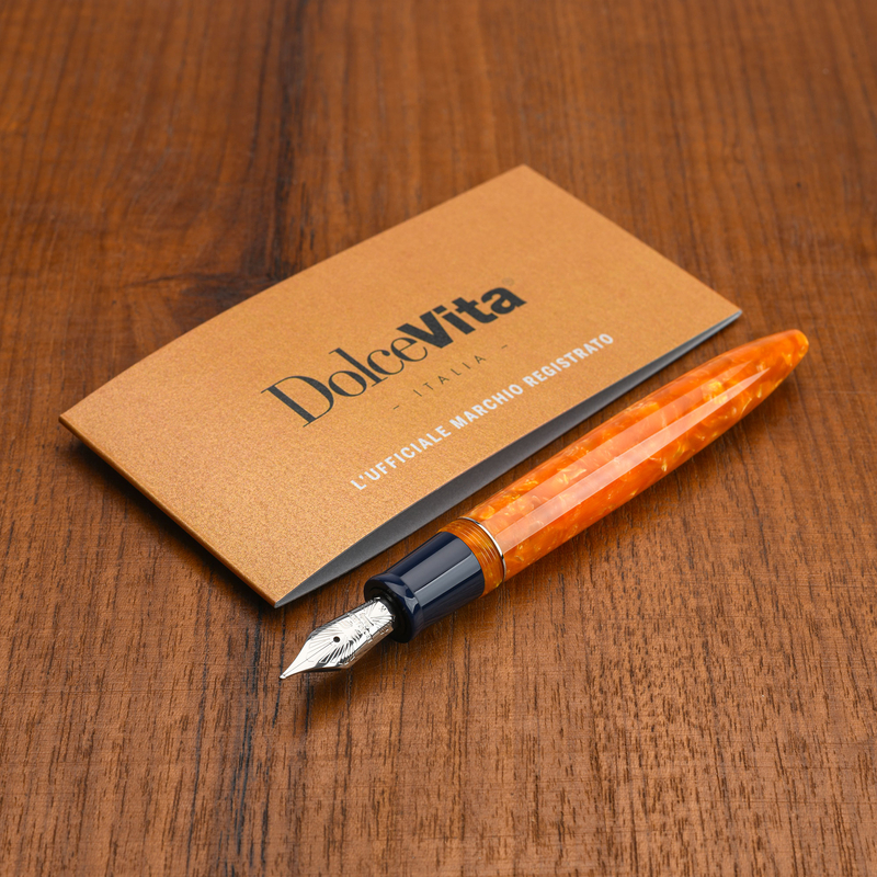 Dolcevita Leonardo x Dolcevita Furore Fountain Pen Parthenope & Rhodium