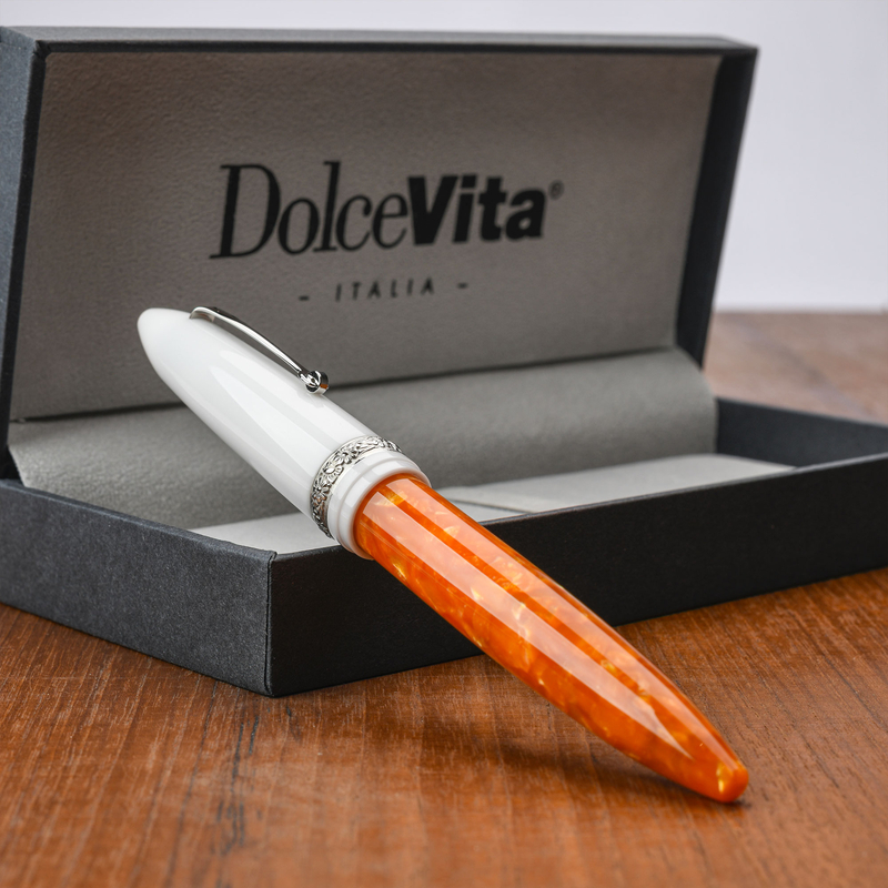 Dolcevita Leonardo x Dolcevita Furore Penna Stilografica Terra degli Aranci & Rodio