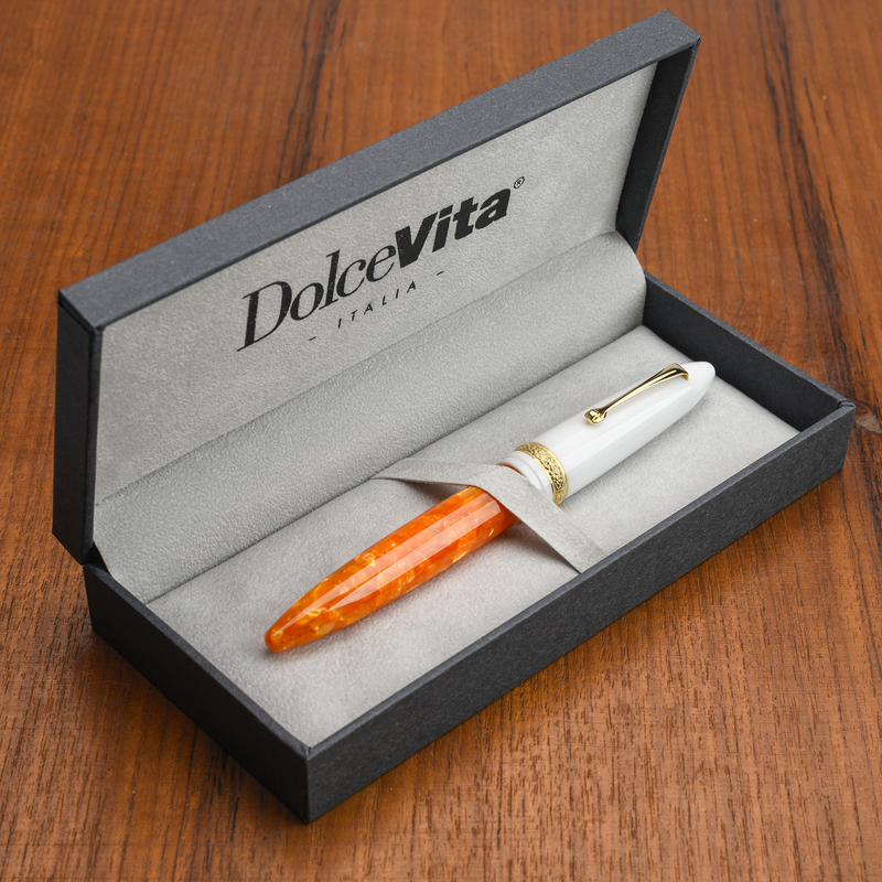 Dolcevita Leonardo x Dolcevita Furore Penna Stilografica Terra degli Aranci & Oro