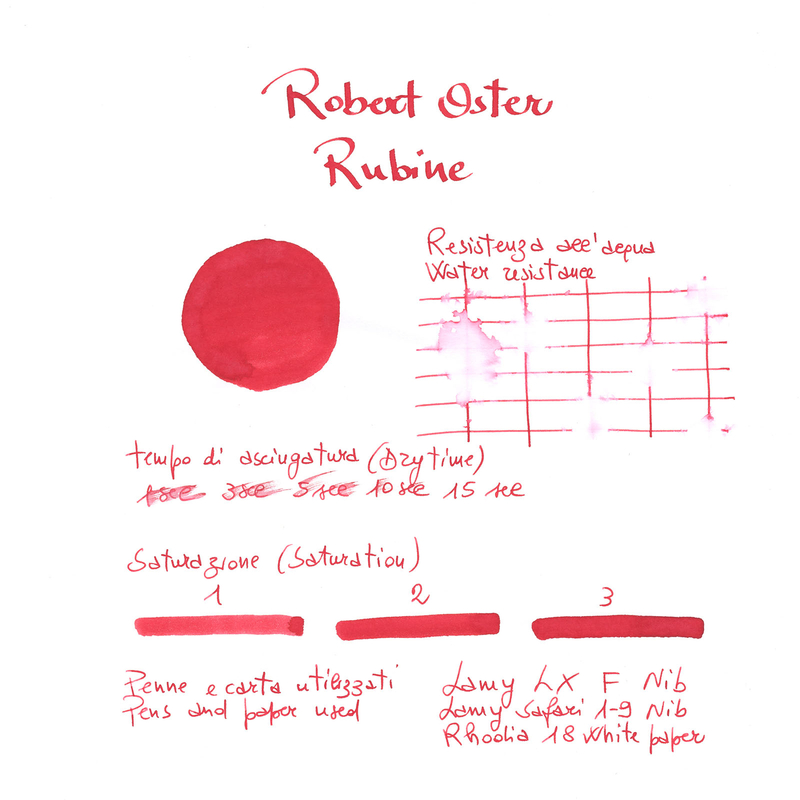 Robert Oster Rubine Ink Bottle 50 ml