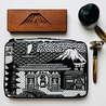 Kyoku Haku Kyoku Haku Portapenne 10 Posti con Notebook Daruma Nero