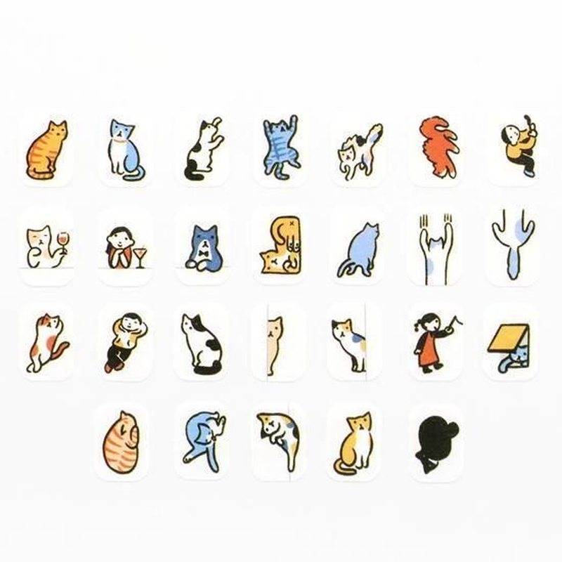 Bande Bande Washi Tape People Who Live in the Notebook Cats