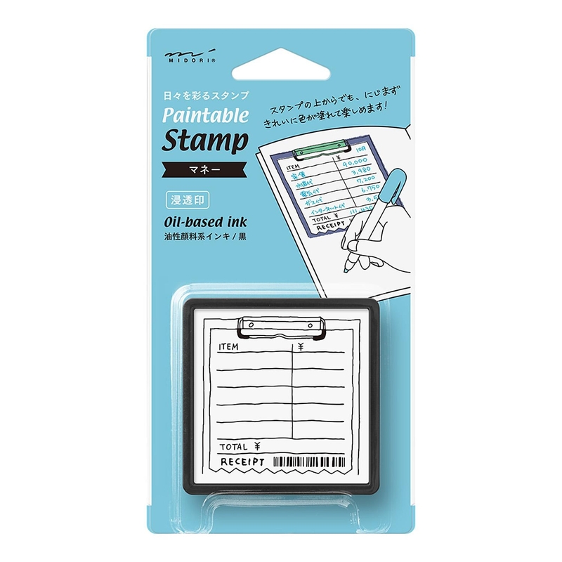 Midori Midori Paintable Stamp Pre-Inked Money