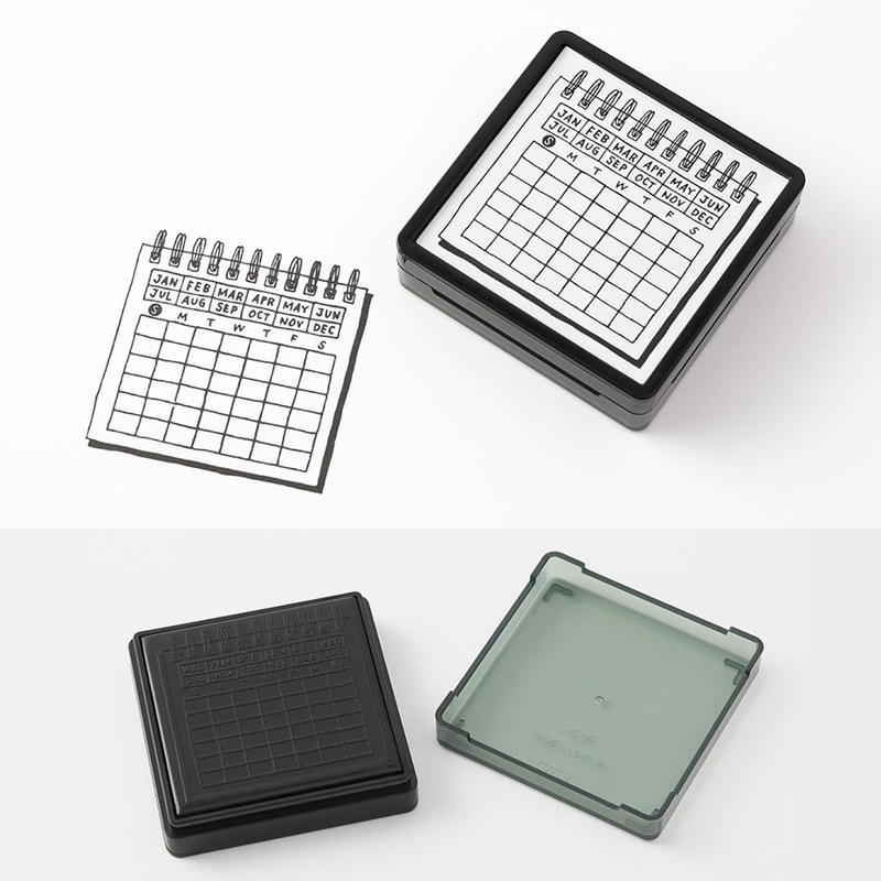 Midori Midori Paintable Stamp Pre-Inked Calendar