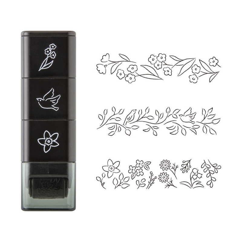 Midori Midori Paintable Stamp Roller Plant