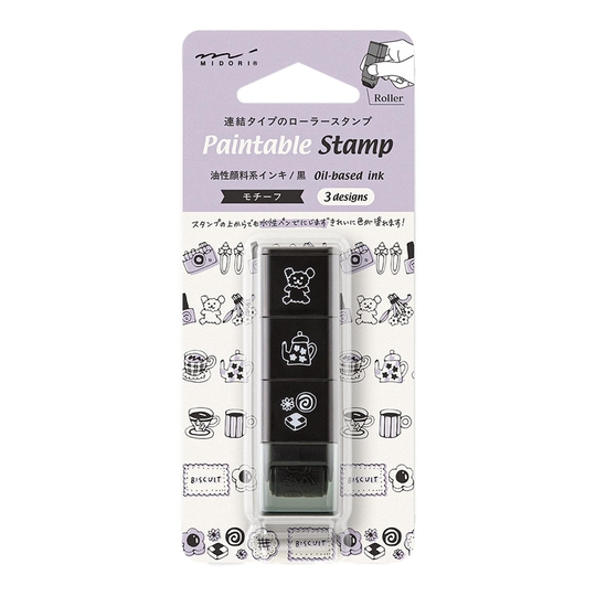 Midori Paintable Stamp Timbro Roller Motif