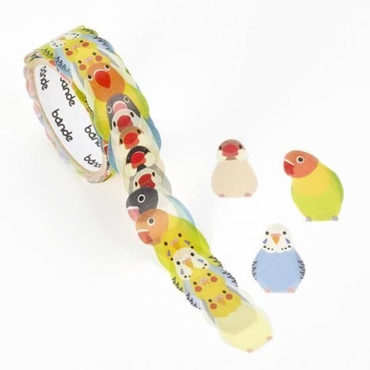 Bande Washi Tape Java Sparrow & Parakeet