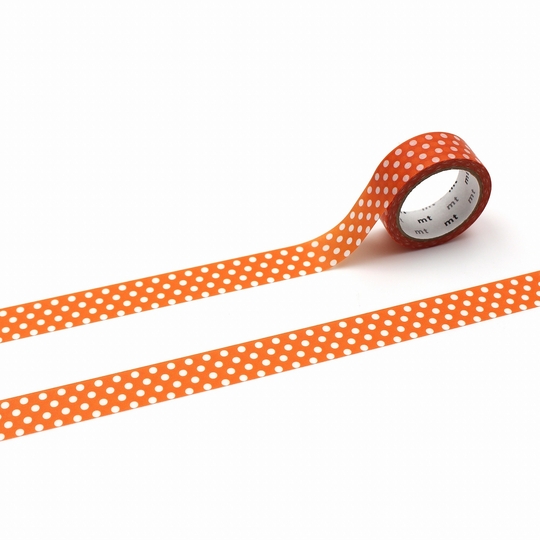 MT 1P Dot Washi Tape Deep Orange