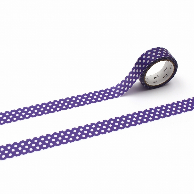 MT Masking Tape MT 1P Dot Washi Tape Deep Purple