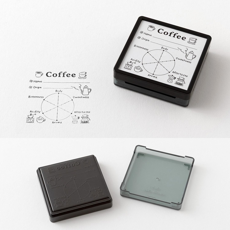 Midori Midori Paintable Stamp Pre-Inked Coffee
