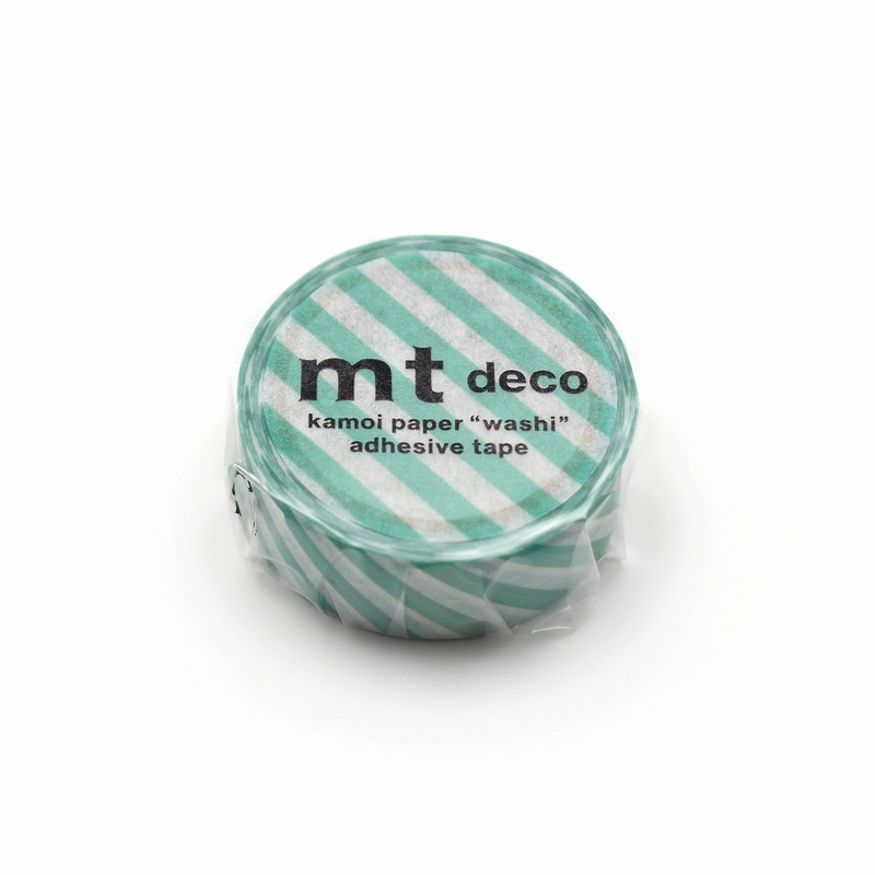 MT Masking Tape MT 1P Stripe Washi Tape Emerald Green