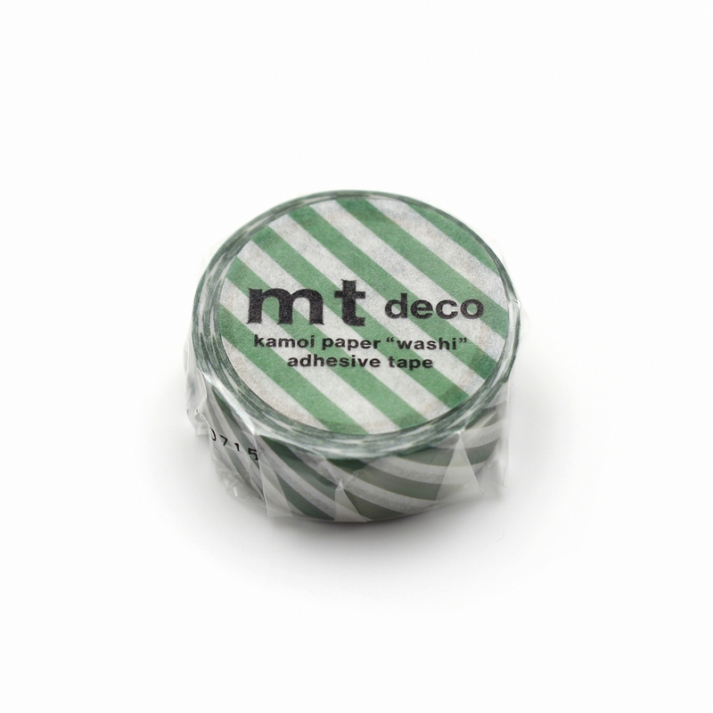 MT Masking Tape MT 1P Stripe Washi Tape Deep Green