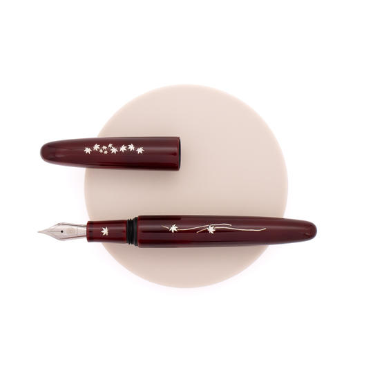 Wancher Dream Pen Zogan Momiji Penna Stilografica Urushi Aka Tamenuri