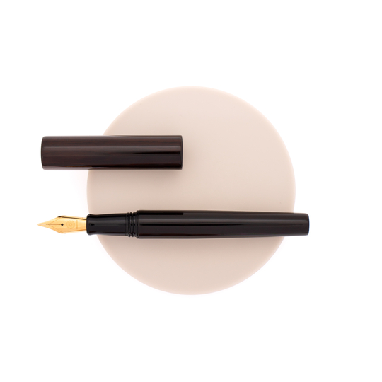 Wancher Sekai Aizu Urushi Penna Stilografica Ebony