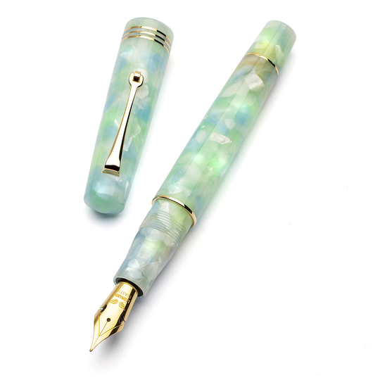 Leonardo Momento Zero Penna Stilografica Artica & Oro 14k