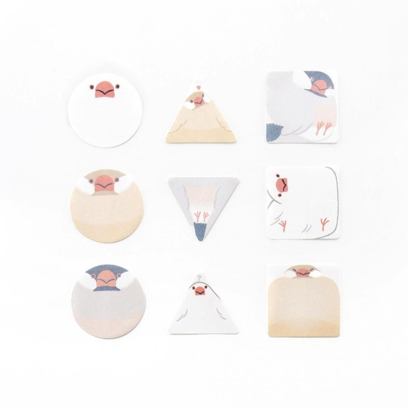Bande Bande Washi Tape Writable Roll Sticker Chubby Java Sparrow