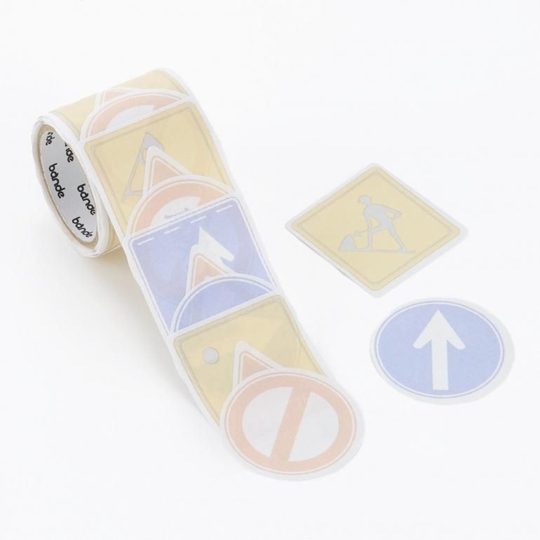 Bande Washi Tape Adesivo in Rotolo Scrivibile Segnali Stradali