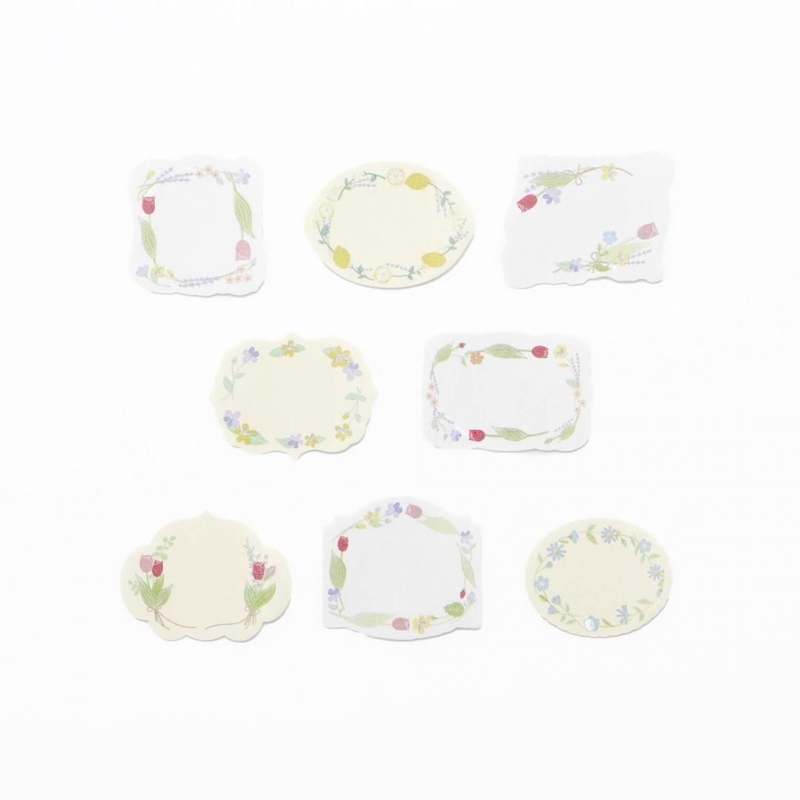 Bande Bande Washi Tape Writable Roll Sticker Happy Flowers