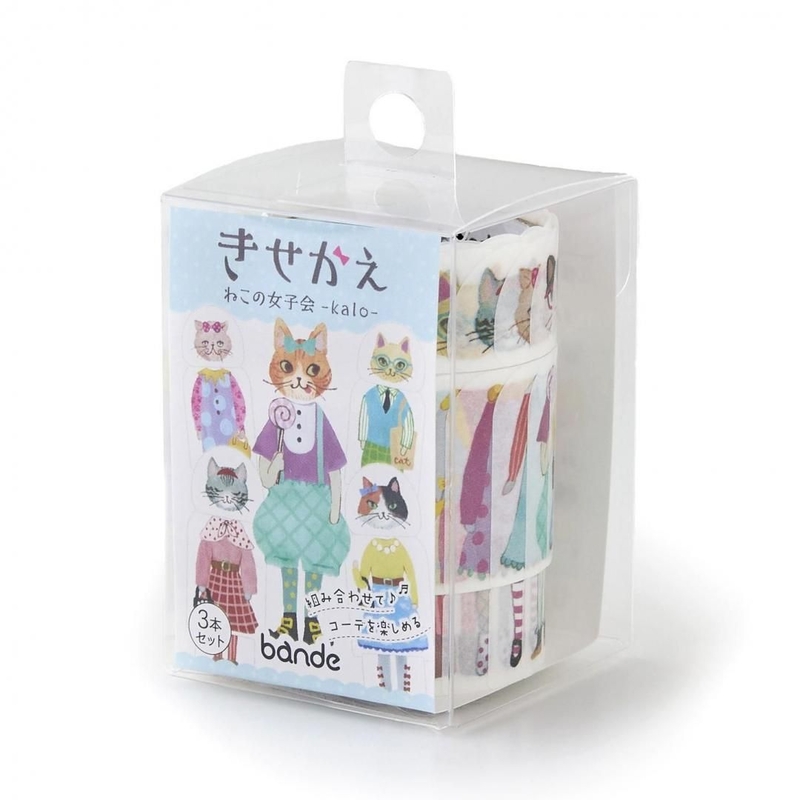 Bande Bande Washi Tape Dress-up Cat Girls' Party