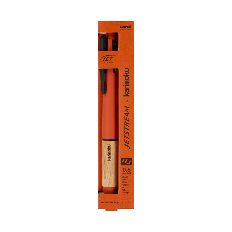 Uni Uni Jetstream x Karimoku 4&1 Multi Pen Sunset Orange