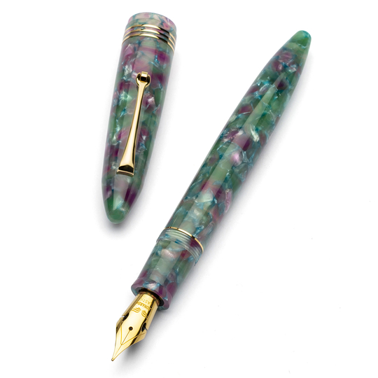 Leonardo Officina Italiana Furore Penna Stilografica Aquapetra & Oro