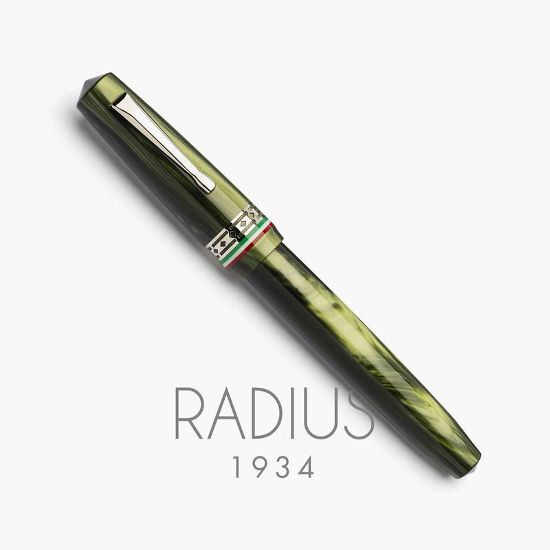 Radius Radius Settimo Fountain Pen Italia Green & Rhodium Limited Edition