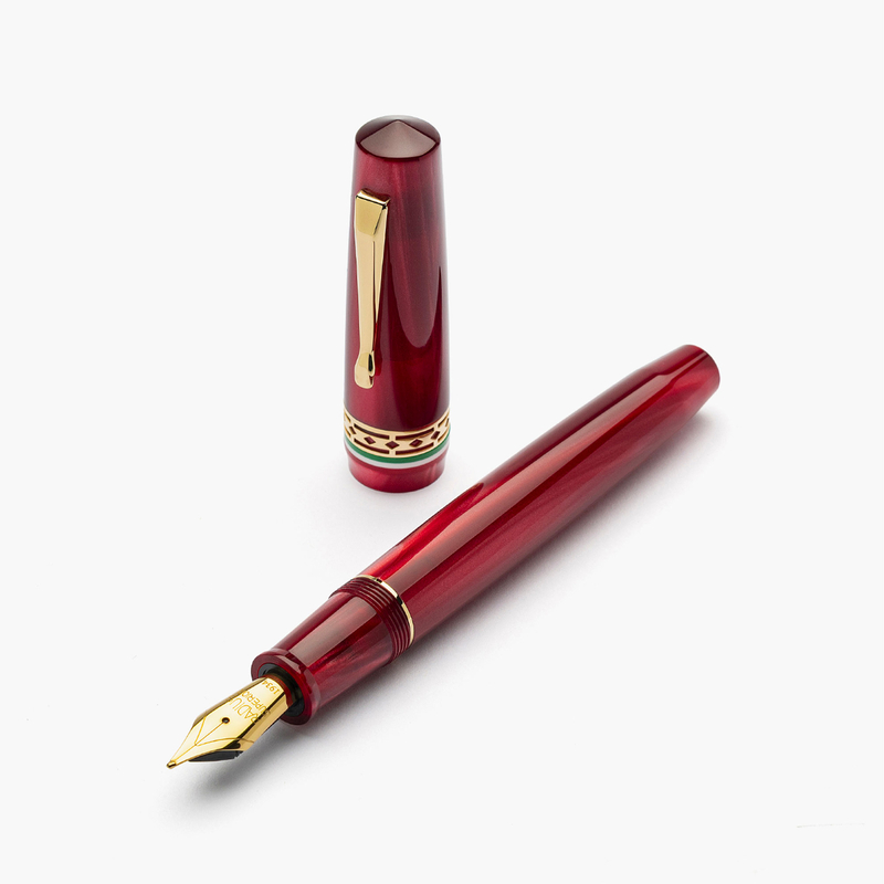 Radius Radius Settimo Fountain Pen Italia Red & Gold Limited Edition
