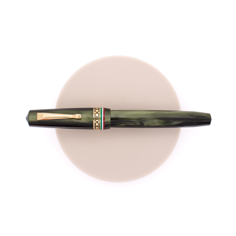 Radius Radius Settimo Penna Stilografica Italia Verde & Oro Edizione Limitata