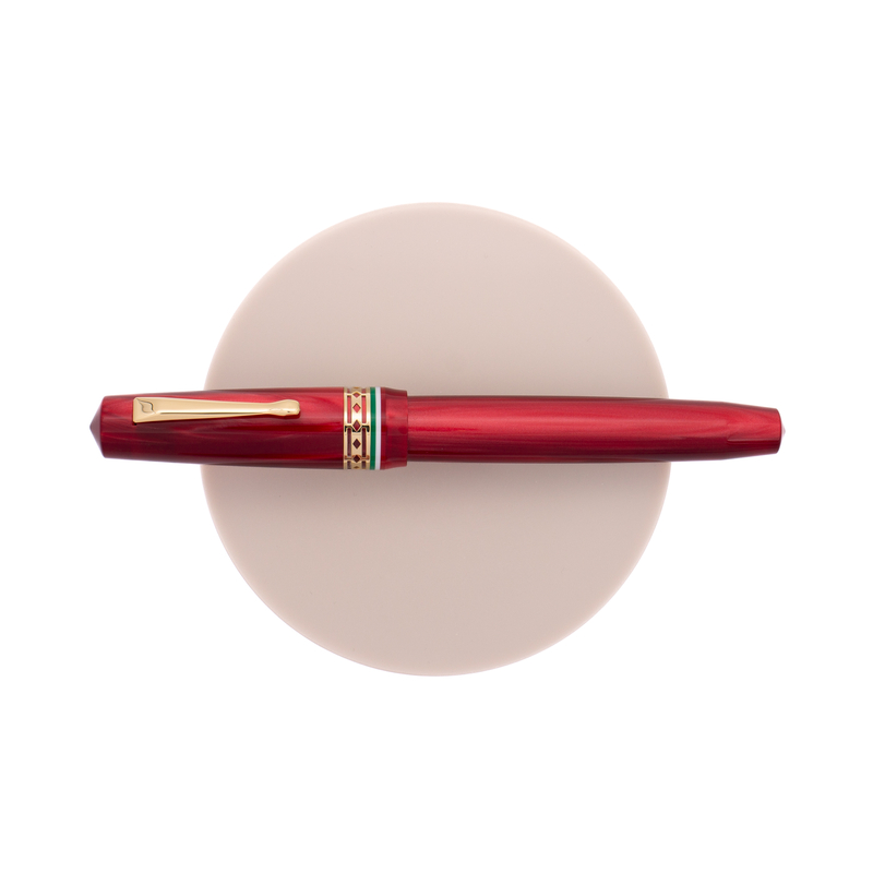 Radius Radius Settimo Penna Stilografica Italia Rossa & Oro Edizione Limitata
