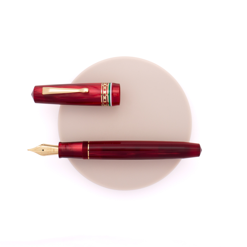 Radius Radius Settimo Penna Stilografica Italia Rossa & Oro Edizione Limitata